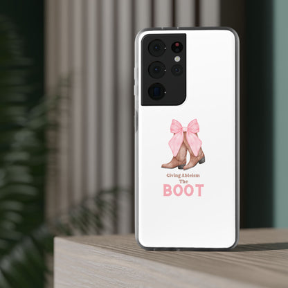 Giving Ableism The Boot Phone Case | Cute cowgirl boot pattern