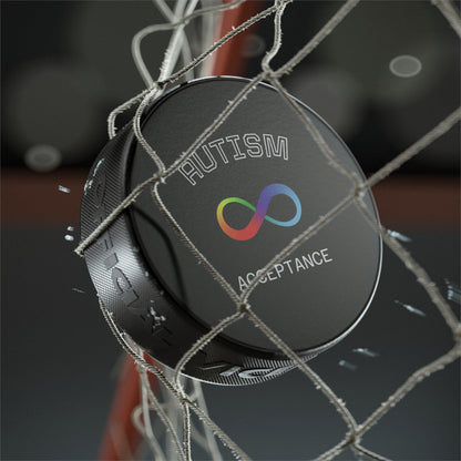 Autism Acceptance Hockey Puck