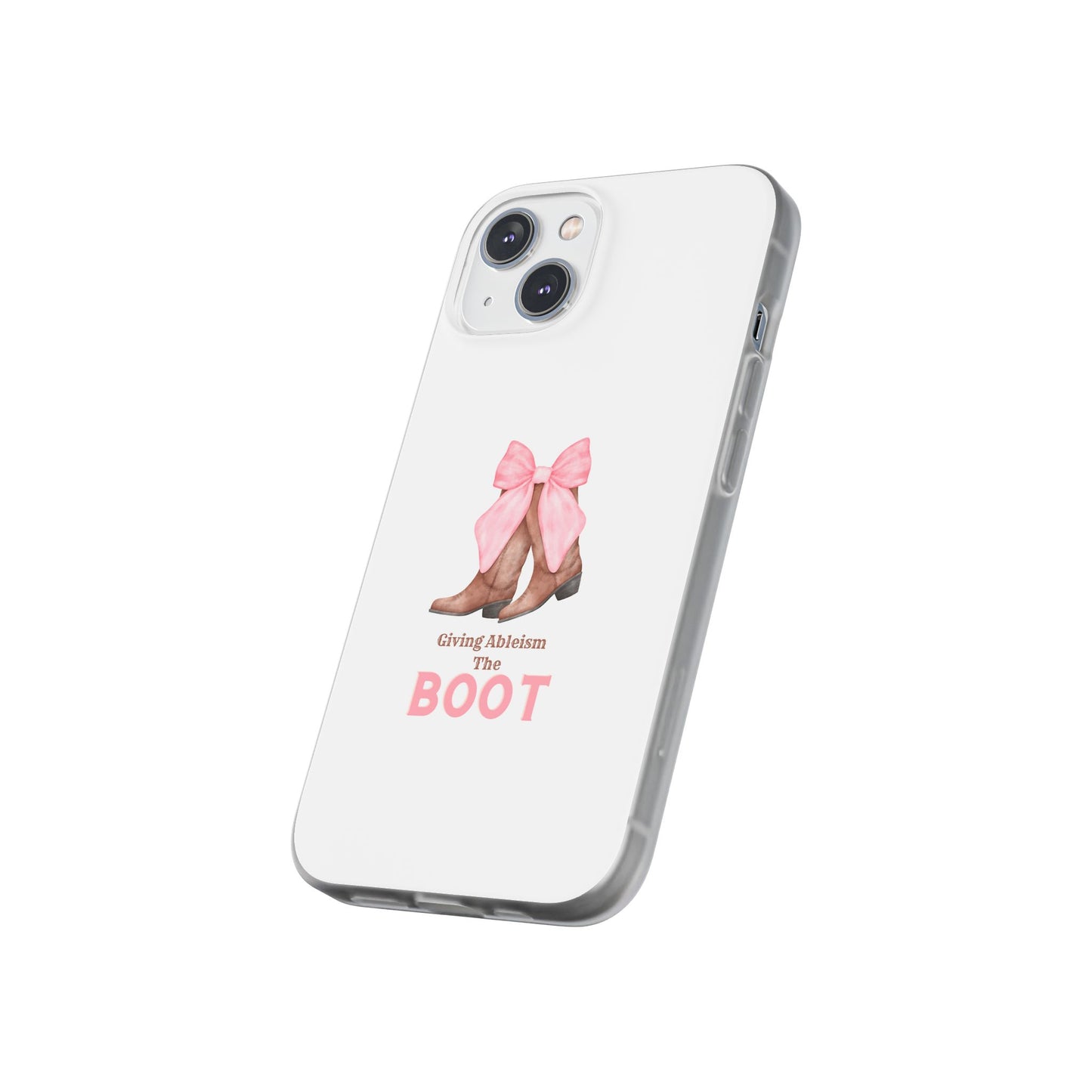 Giving Ableism The Boot Phone Case | Cute cowgirl boot pattern