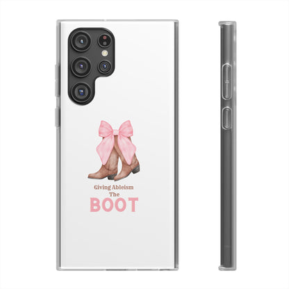 Giving Ableism The Boot Phone Case | Cute cowgirl boot pattern