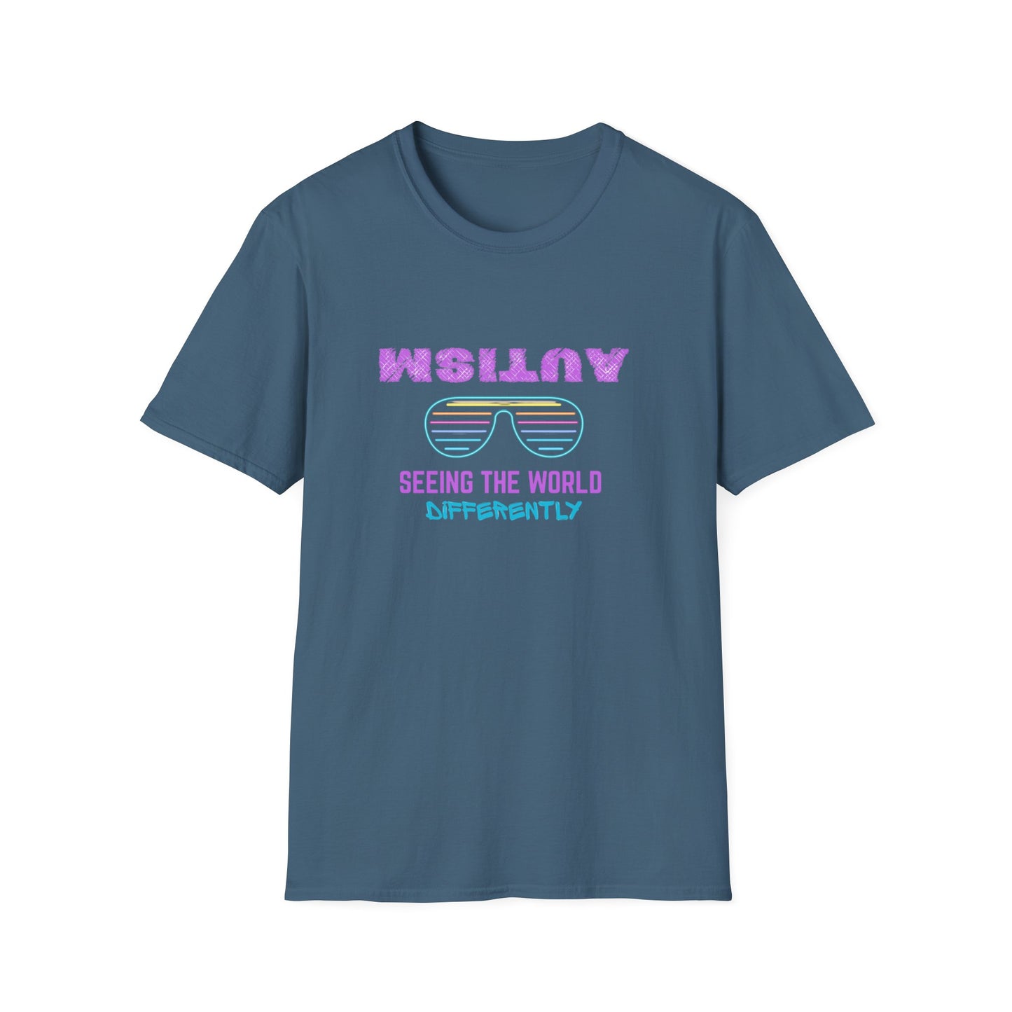 Autism Seeing The World Differently Unisex Softstyle T-Shirt