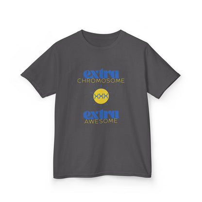 Extra Chromosome Extra Awesome Down Syndrome Acceptance T-Shirt Kids
