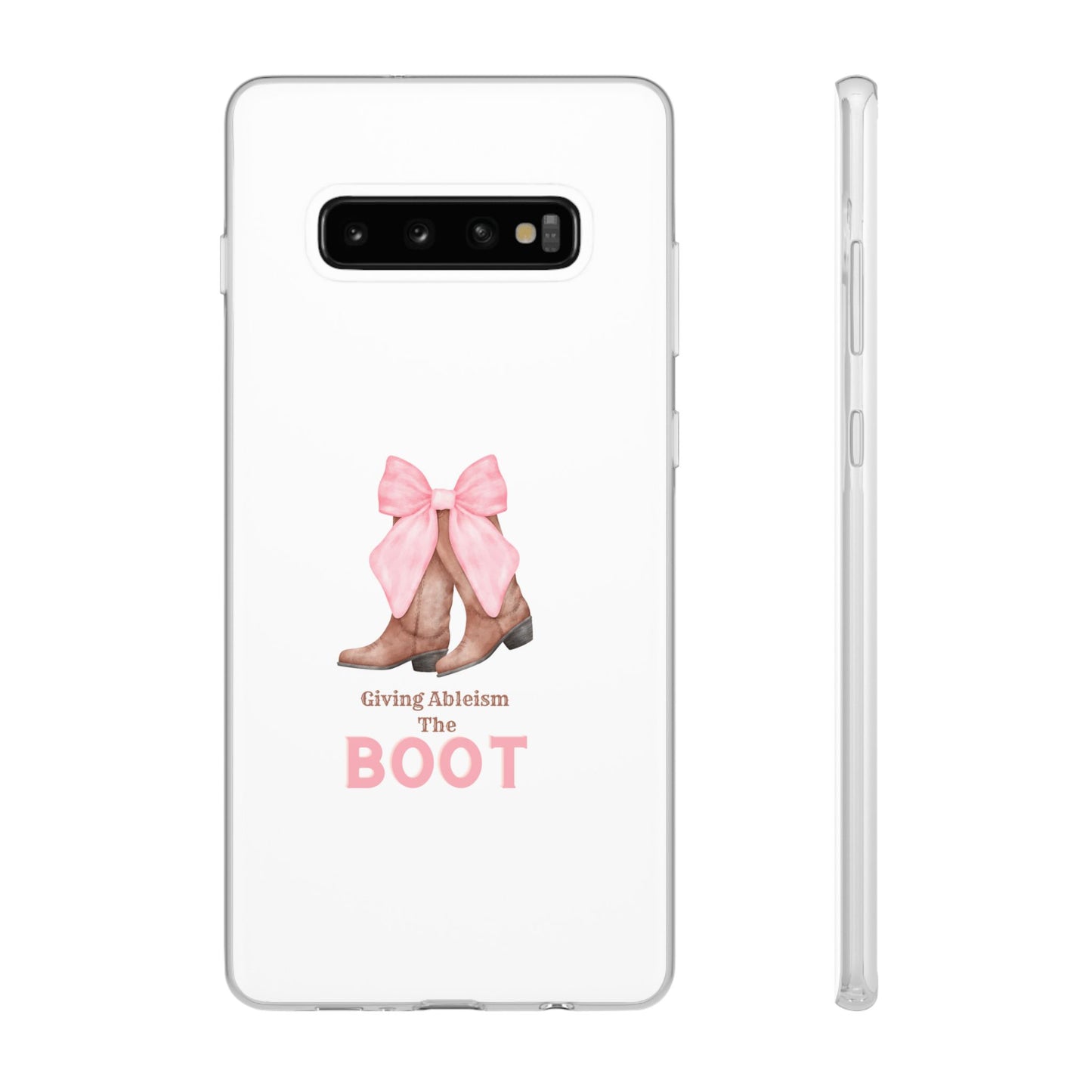 Giving Ableism The Boot Phone Case | Cute cowgirl boot pattern