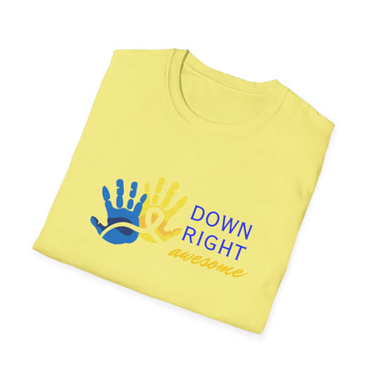 Down Right Awesome Adult Tee | Down Syndrome Awareness & Acceptance Tee