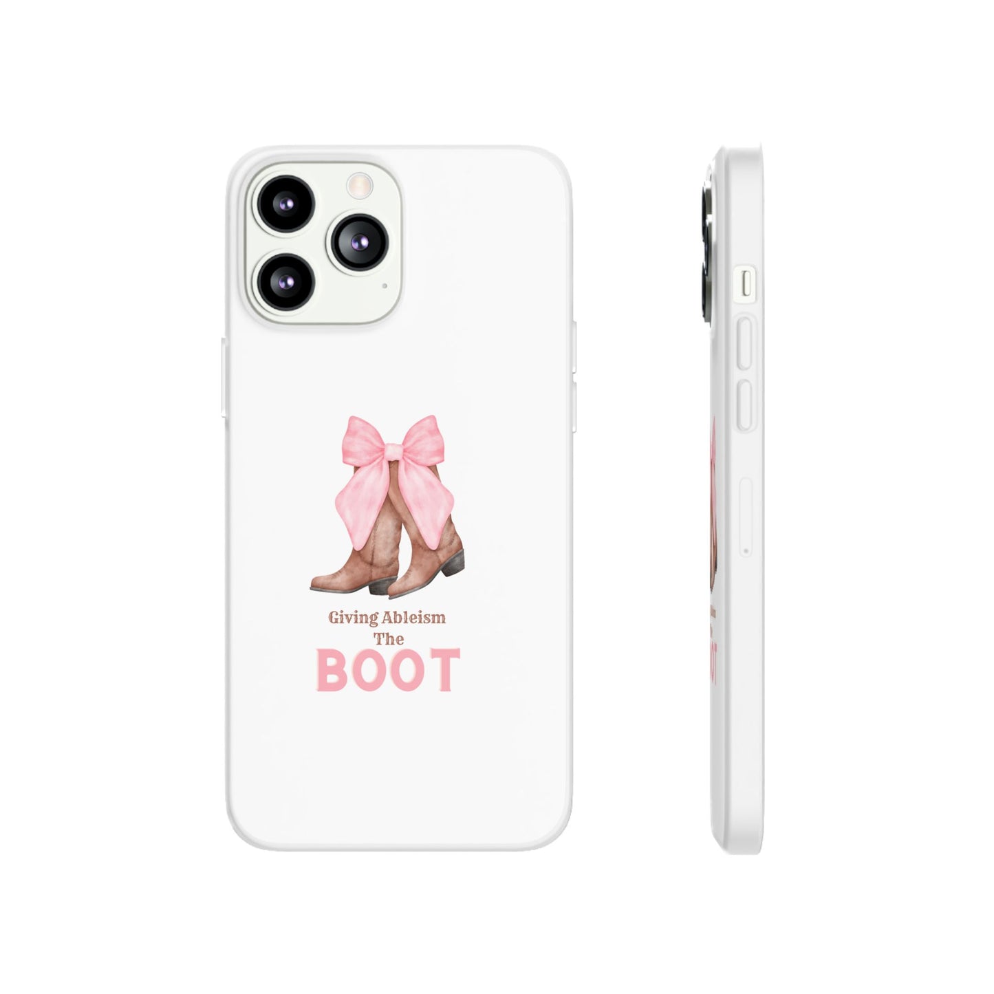 Giving Ableism The Boot Phone Case | Cute cowgirl boot pattern