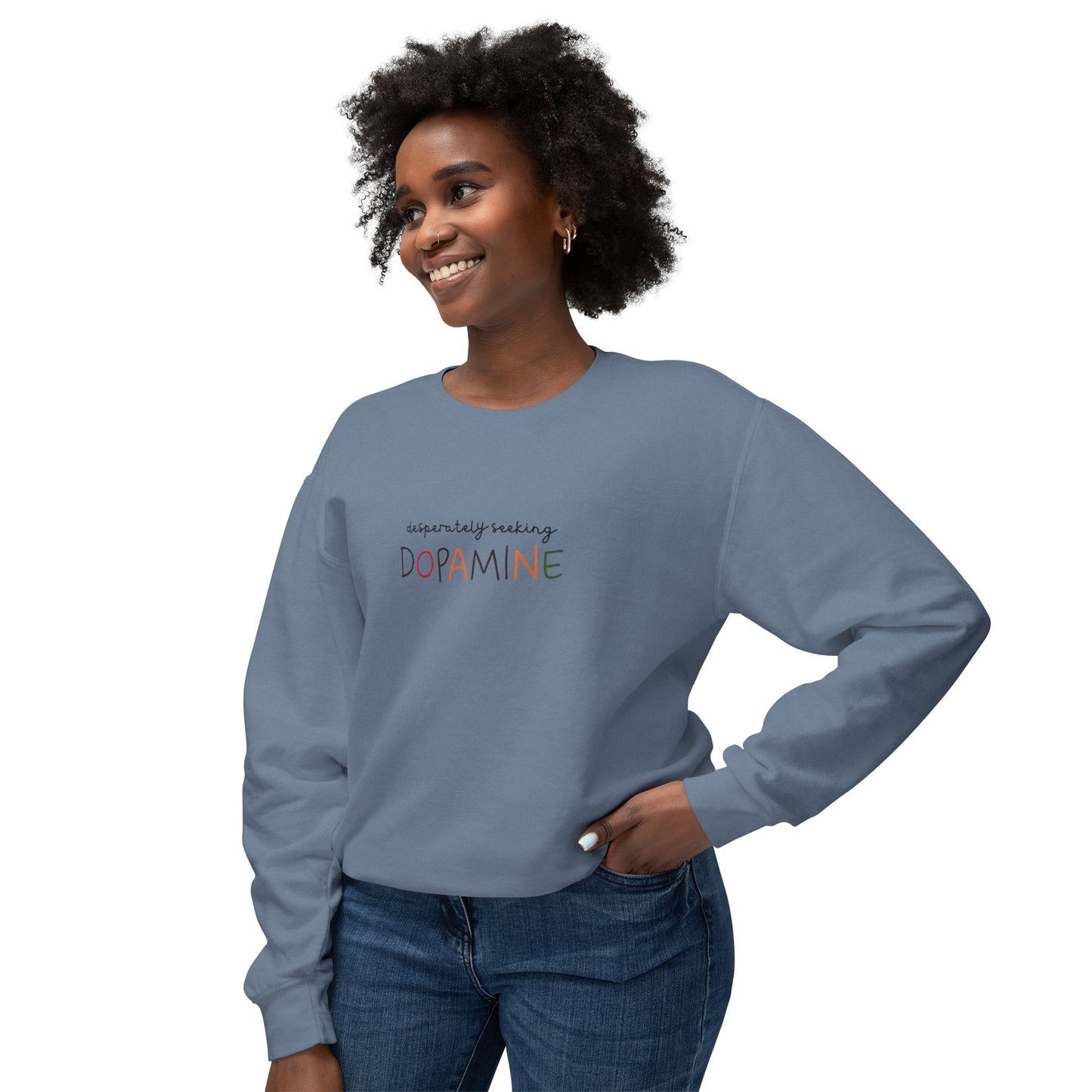 Desperately Seeking Dopamine Unisex Crewneck Sweatshirt Adult