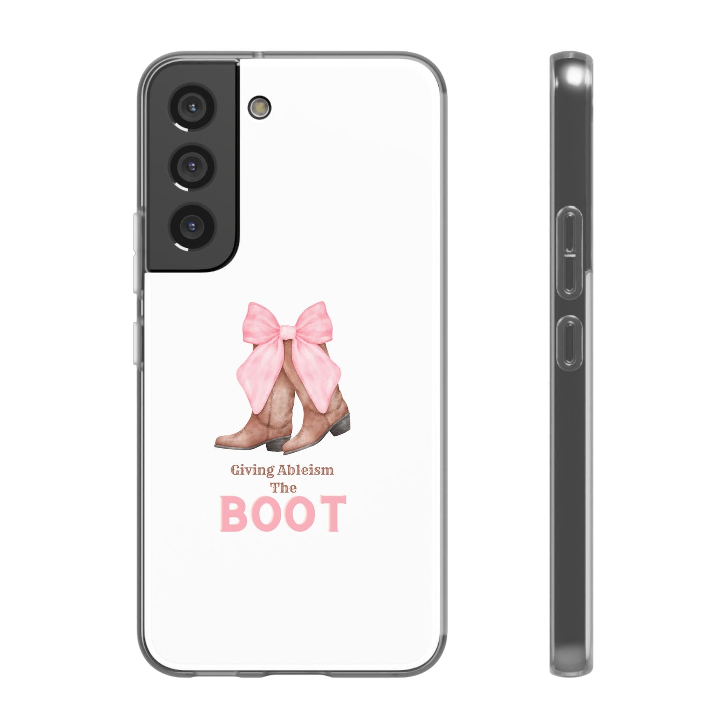 Giving Ableism The Boot Phone Case | Cute cowgirl boot pattern