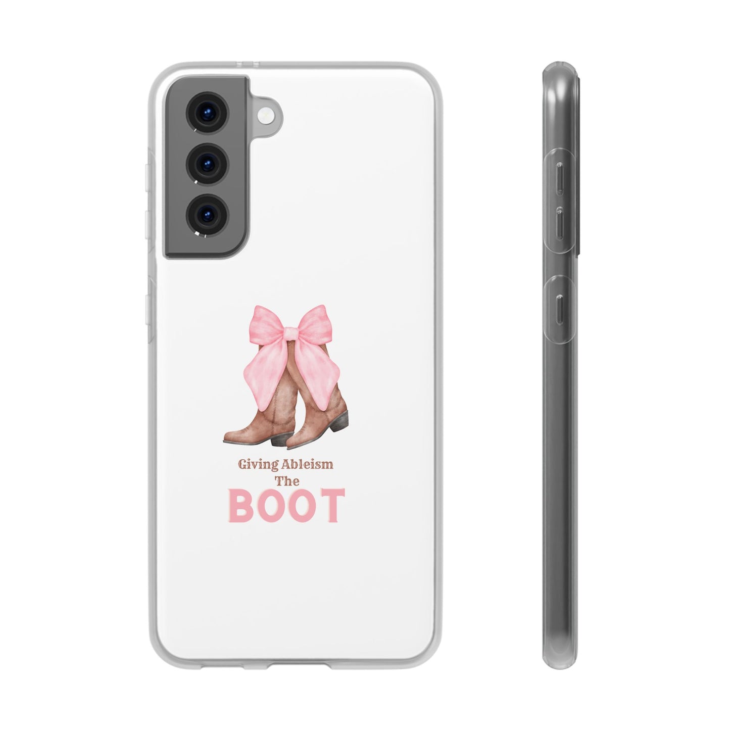 Giving Ableism The Boot Phone Case | Cute cowgirl boot pattern