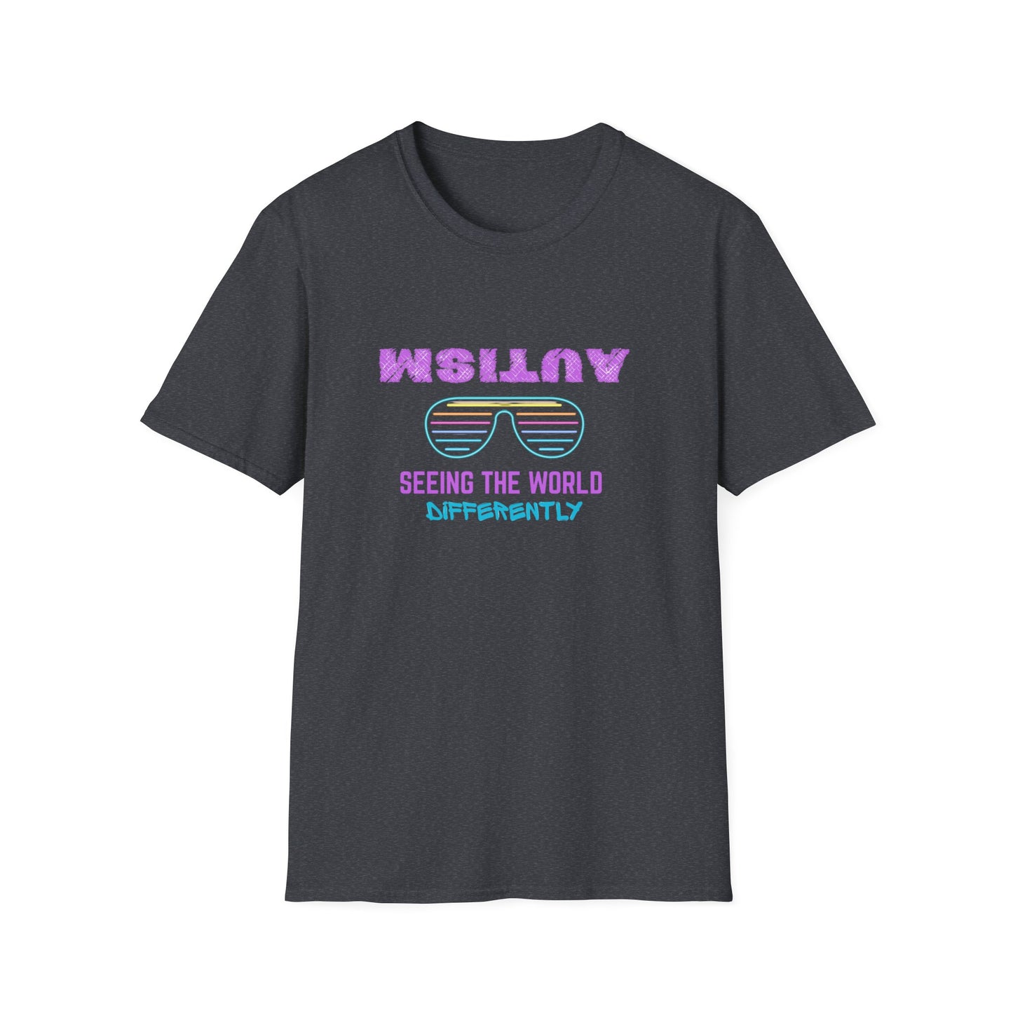 Autism Seeing The World Differently Unisex Softstyle T-Shirt