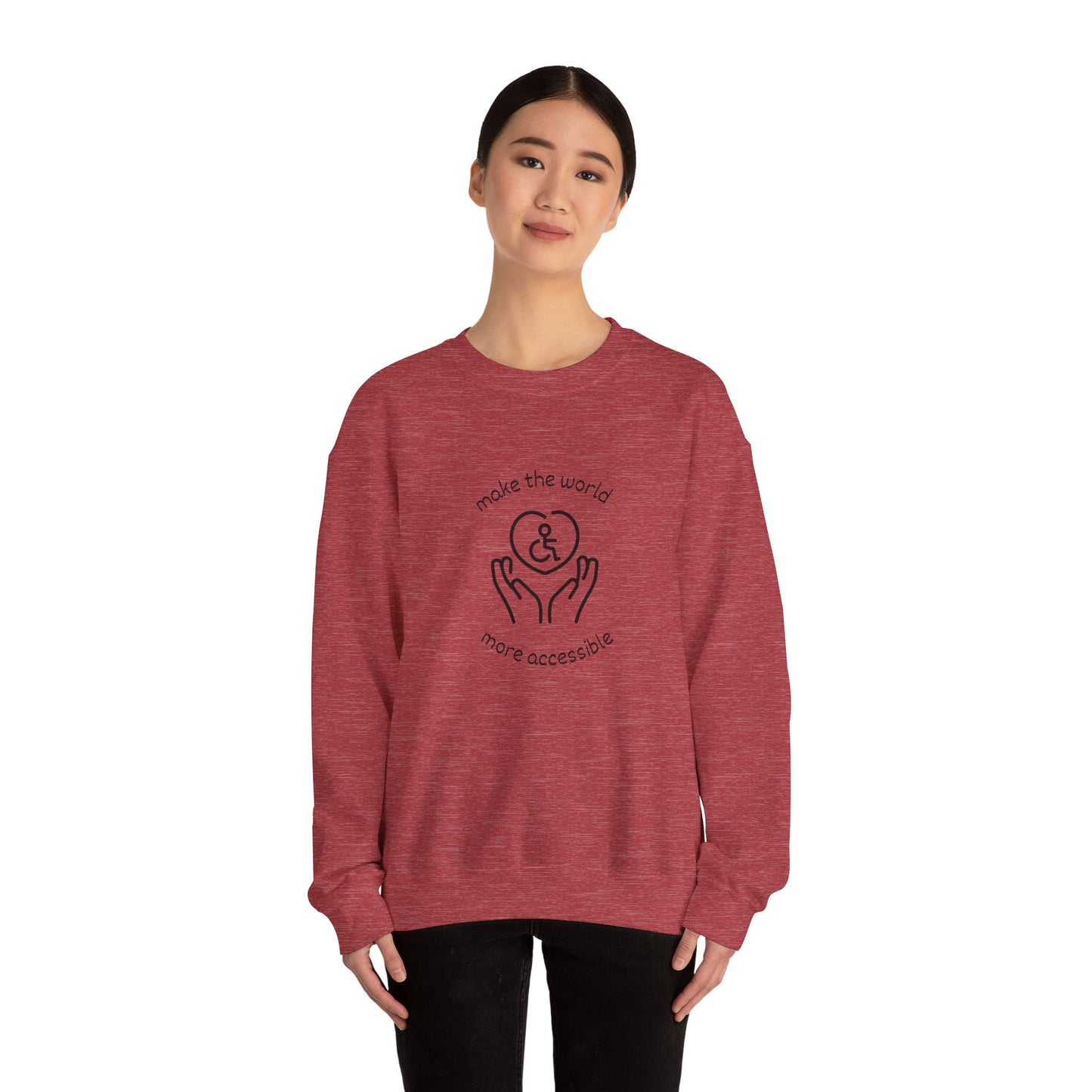 Make The World More Accessible Crewneck Sweatshirt
