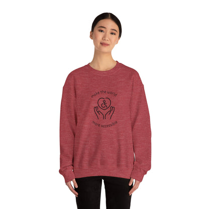 Make The World More Accessible Crewneck Sweatshirt