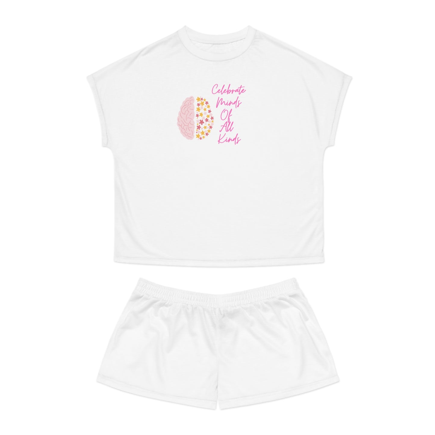 Celebrate Minds Of All Kinds Women's Short Pajama Set