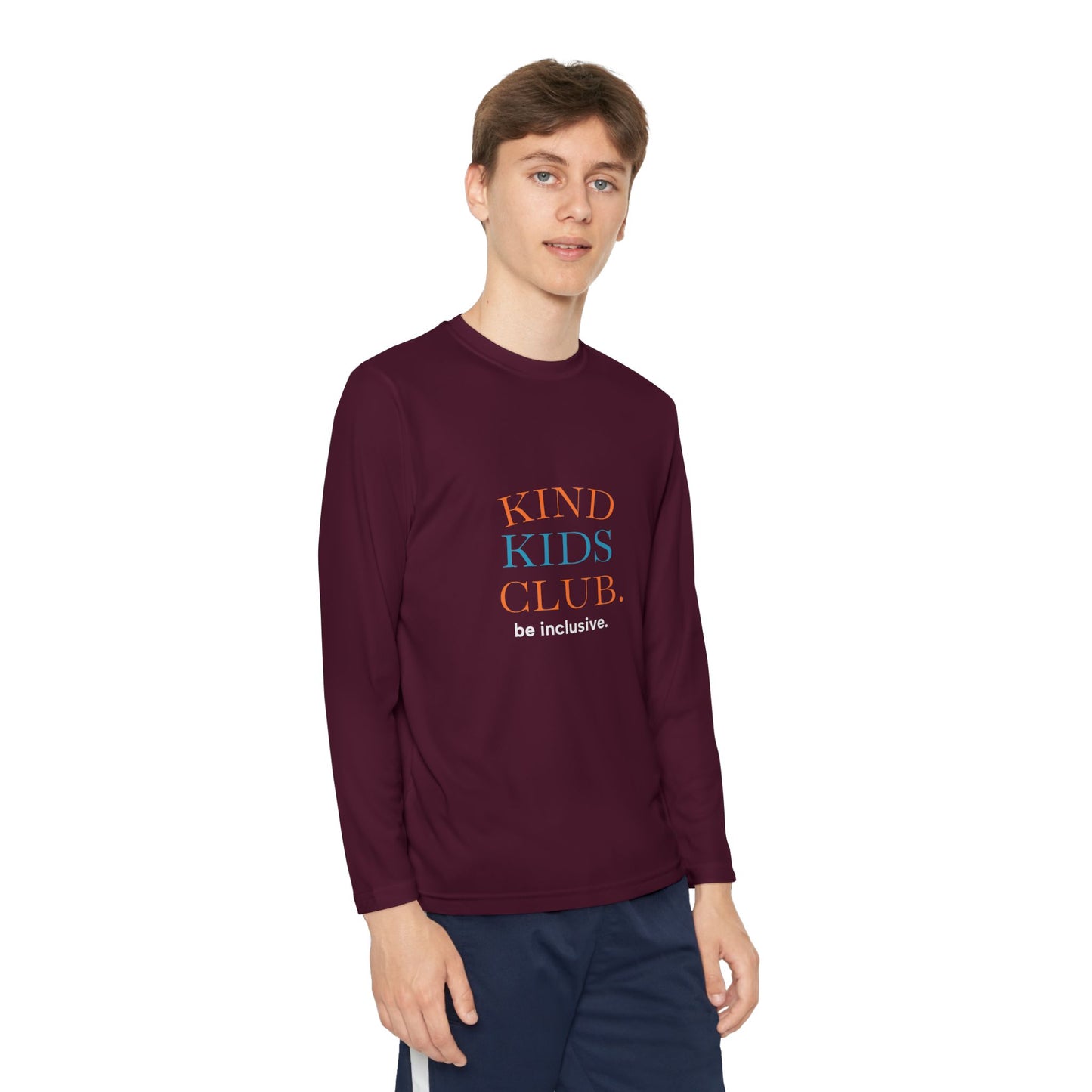 Kind Kids Club Long Sleeve Tee - Be Inclusive Youth Shirt