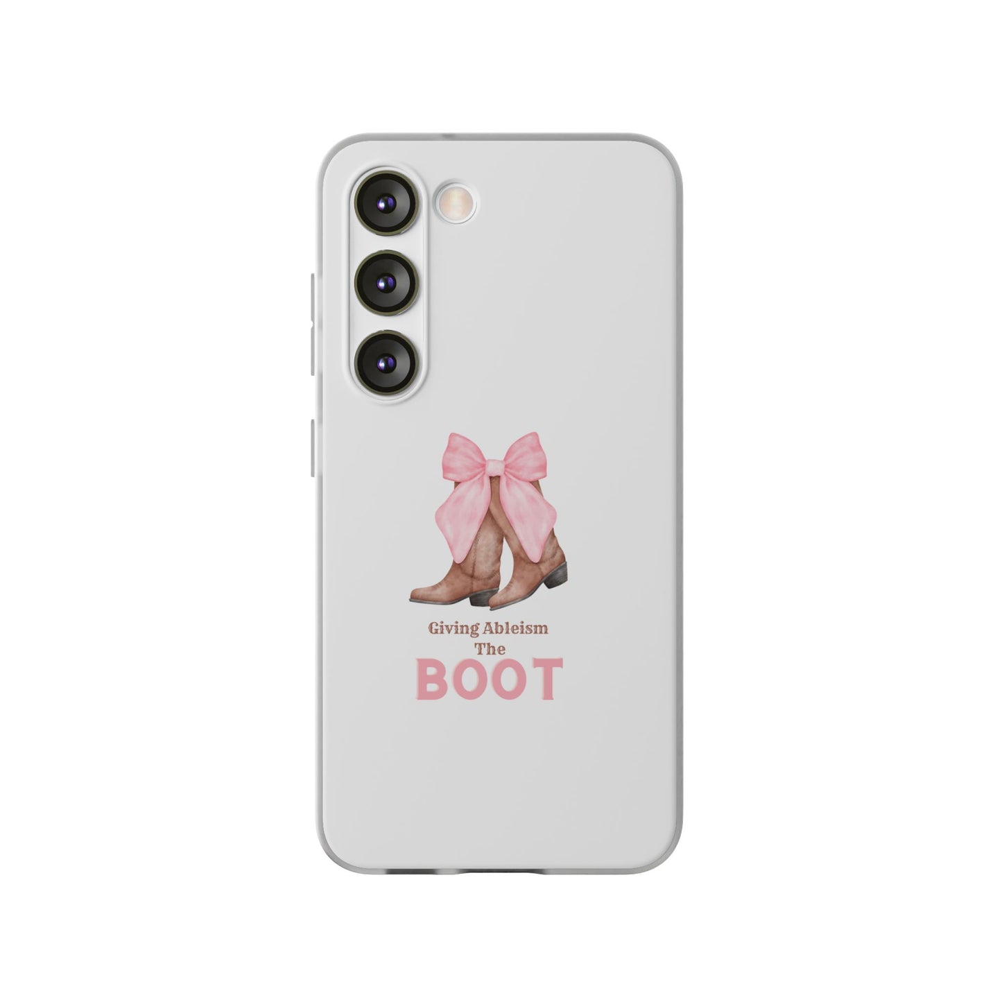 Giving Ableism The Boot Phone Case | Cute cowgirl boot pattern