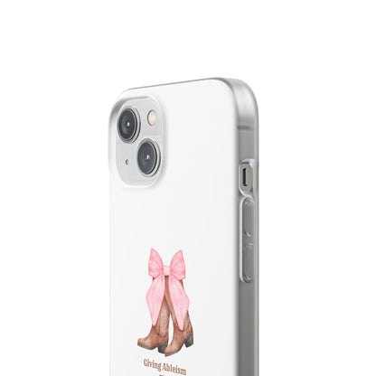Giving Ableism The Boot Phone Case | Cute cowgirl boot pattern