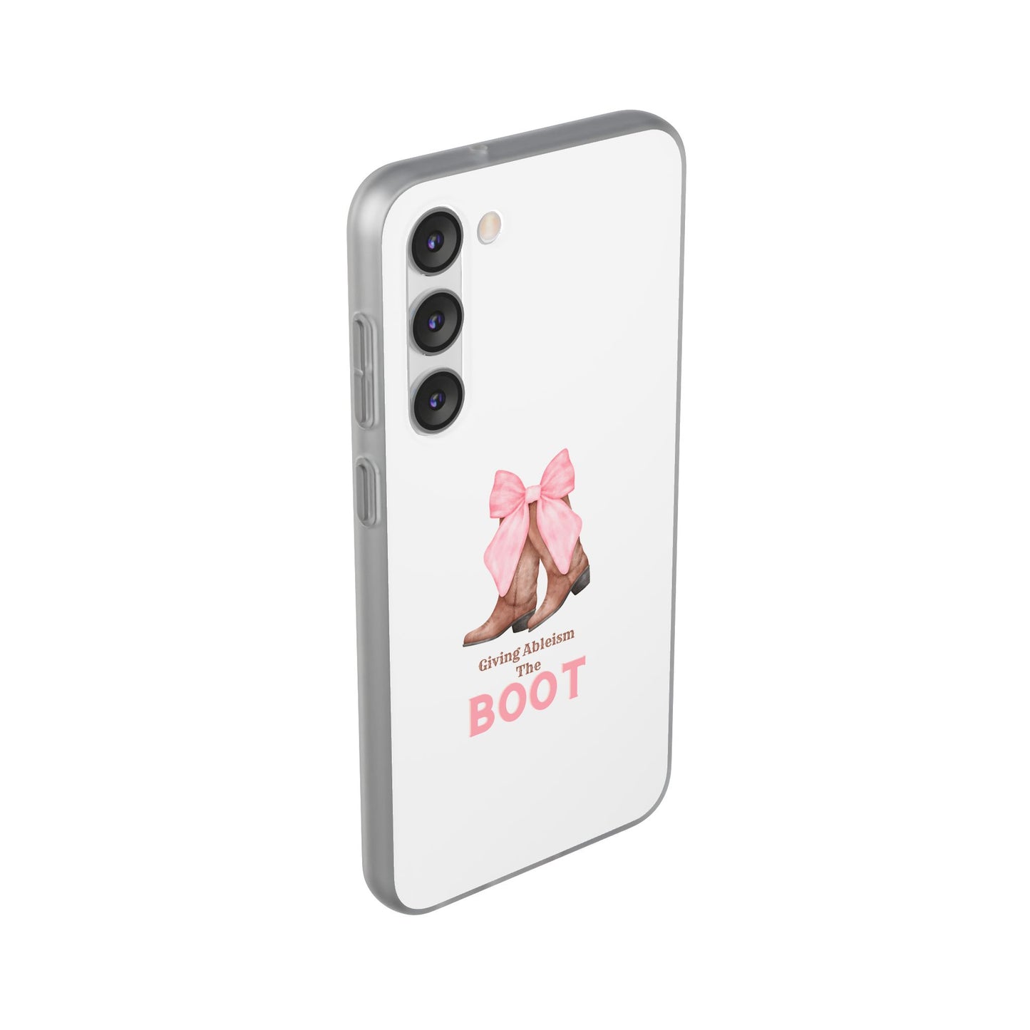 Giving Ableism The Boot Phone Case | Cute cowgirl boot pattern