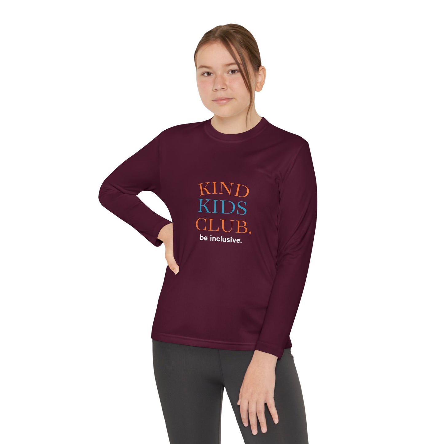 Kind Kids Club Long Sleeve Tee - Be Inclusive Youth Shirt