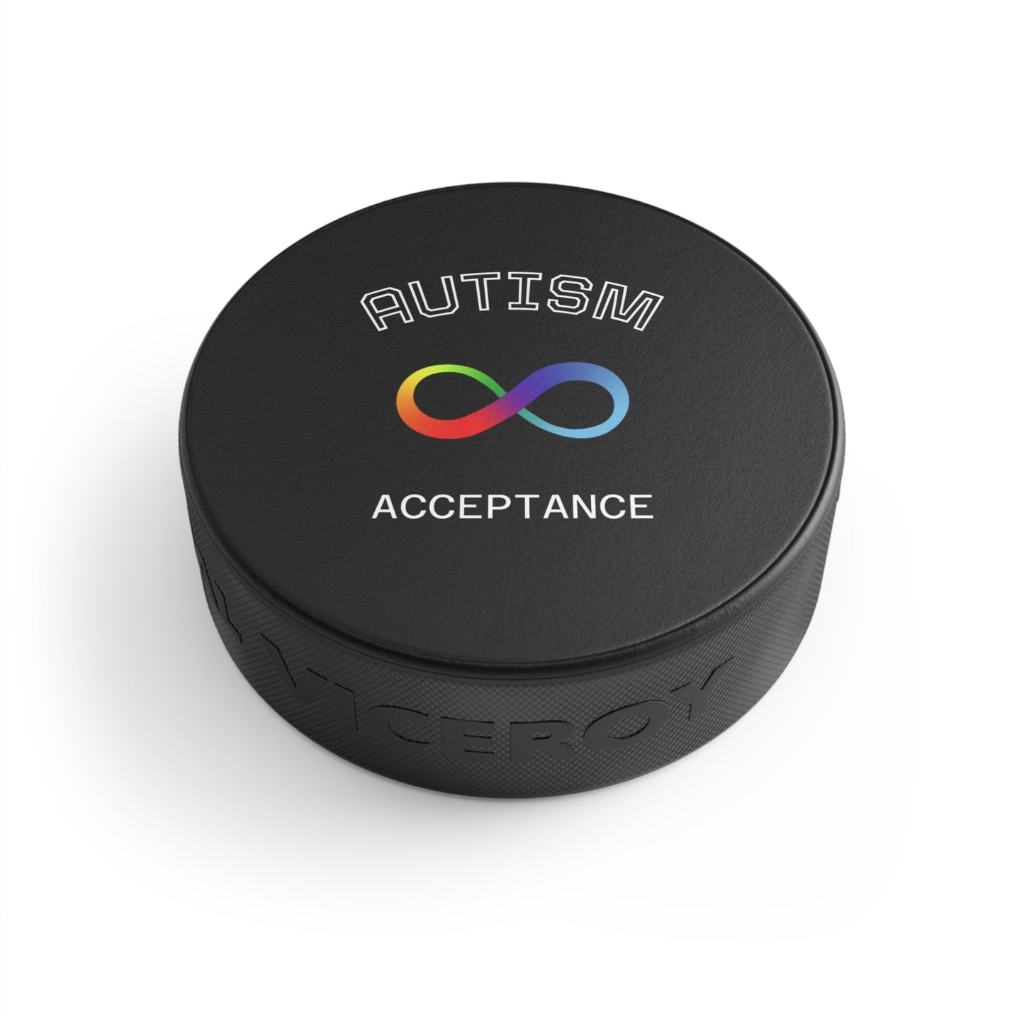 Autism Acceptance Hockey Puck