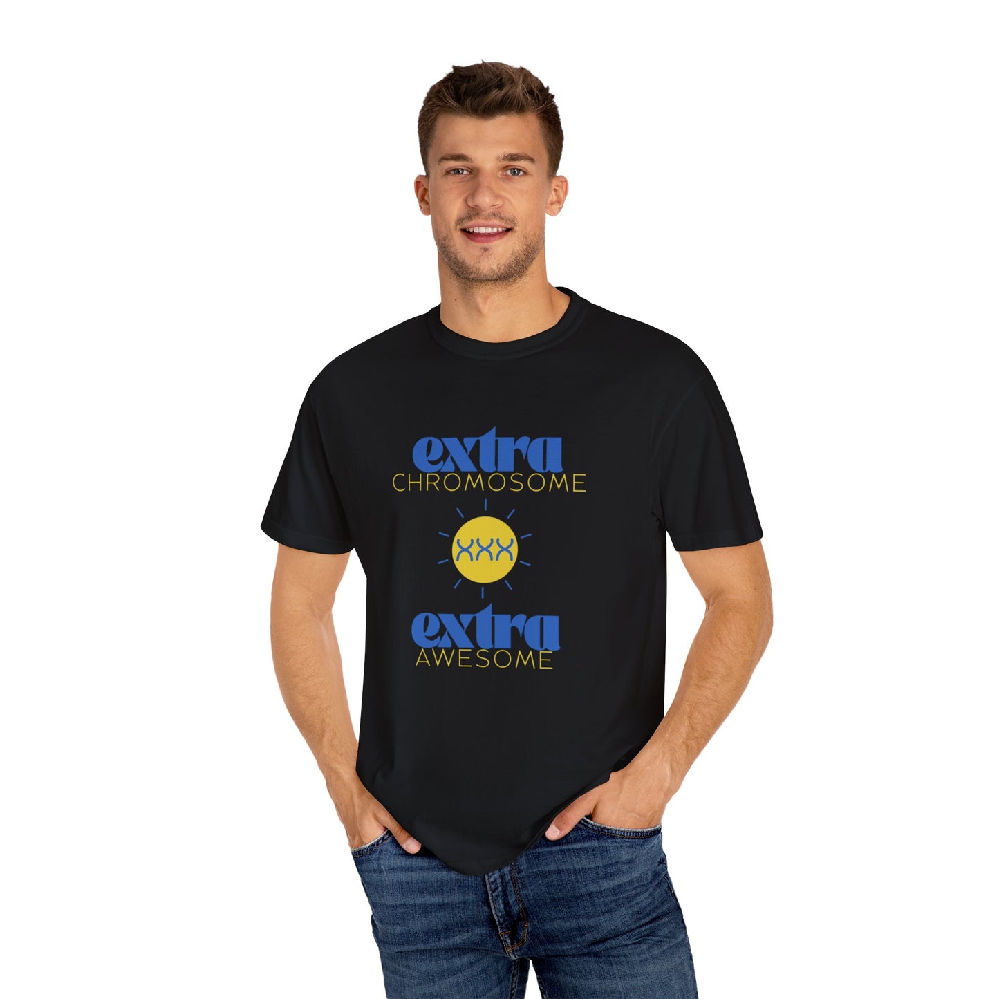 Extra Chromosome Extra Awesome Down Syndrome Acceptance T-Shirt for Adults