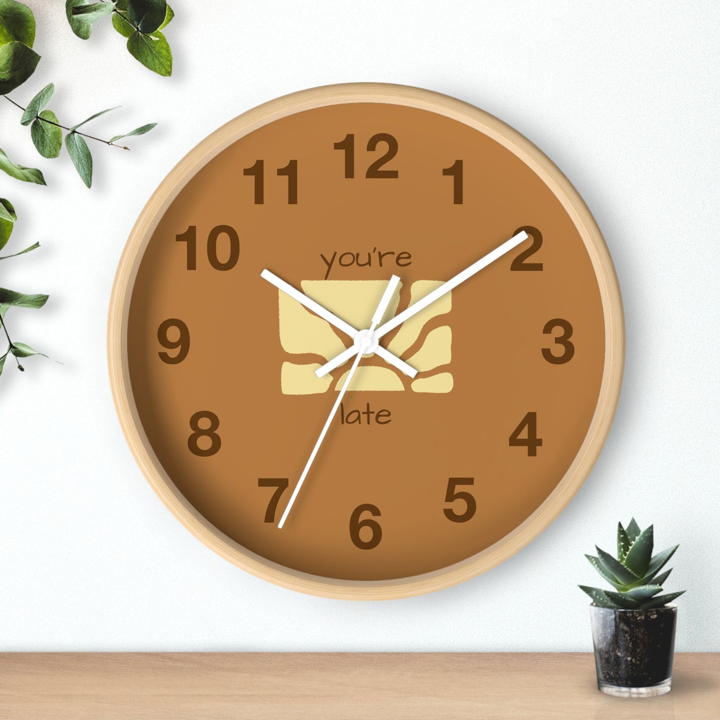 You're Late Wall Clock | Funn ADHD Acceptance