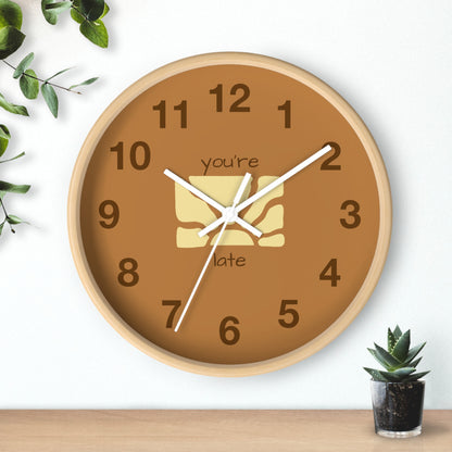 You're Late Wall Clock | Funn ADHD Acceptance