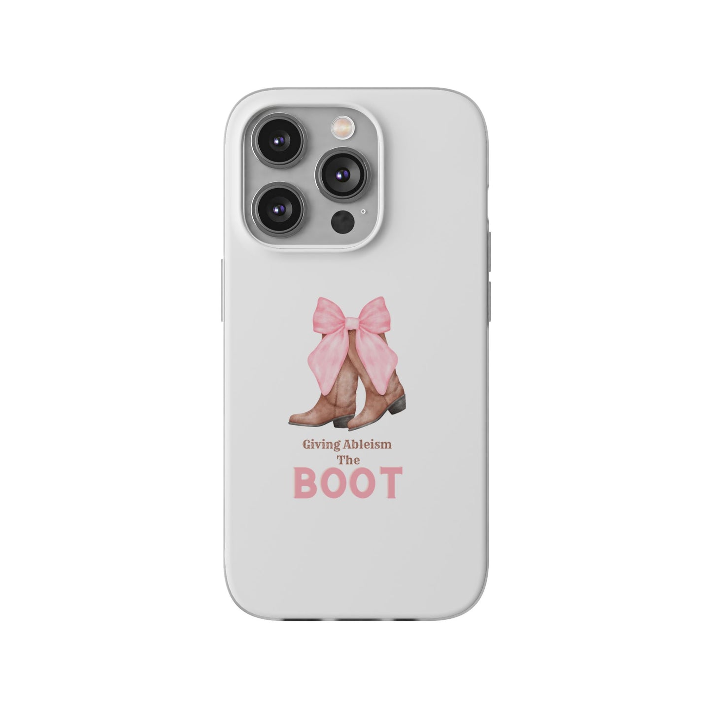 Giving Ableism The Boot Phone Case | Cute cowgirl boot pattern