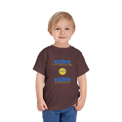 Extra Chromosome Extra Awesome Down Syndrome Acceptance T-Shirt Toddler