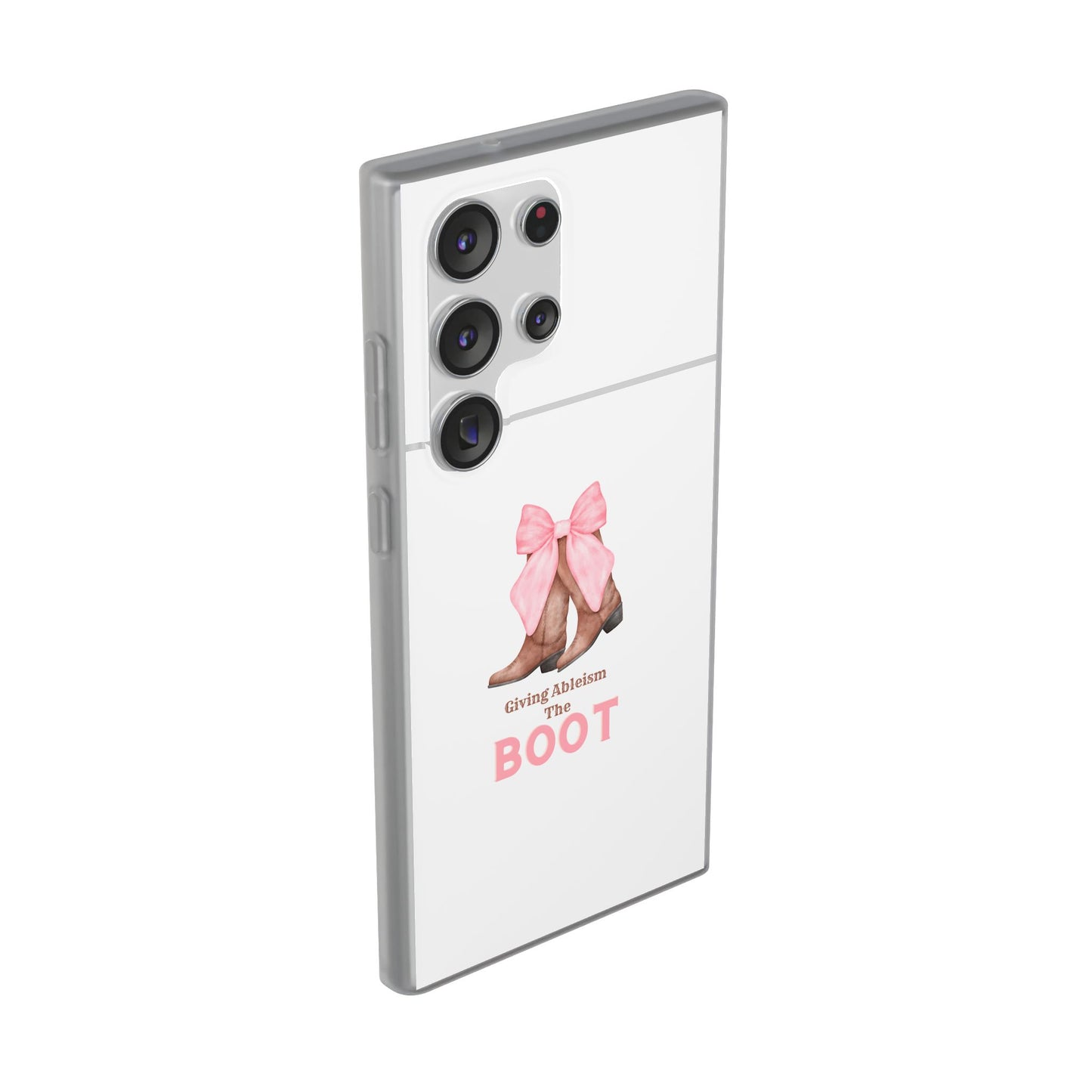 Giving Ableism The Boot Phone Case | Cute cowgirl boot pattern
