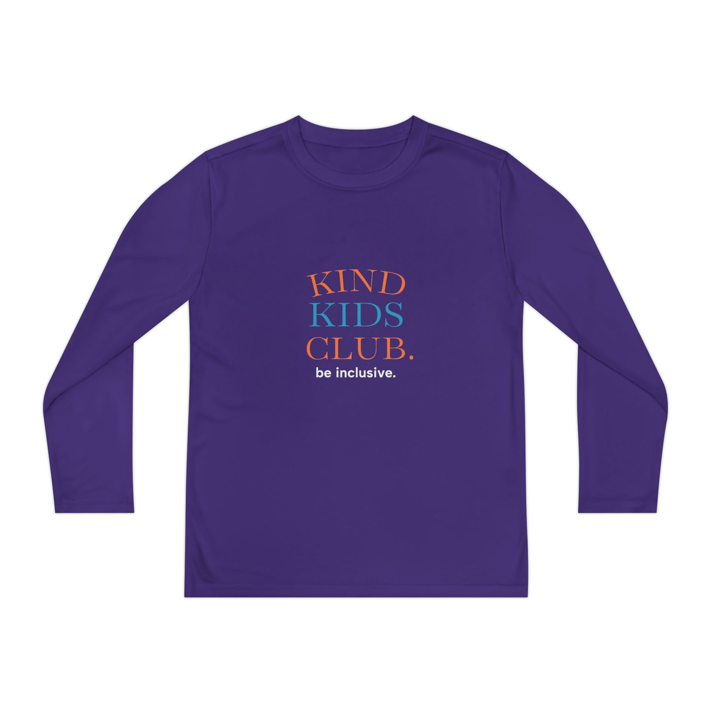 Kind Kids Club Long Sleeve Tee - Be Inclusive Youth Shirt