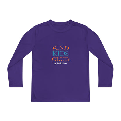 Kind Kids Club Long Sleeve Tee - Be Inclusive Youth Shirt