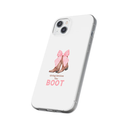 Giving Ableism The Boot Phone Case | Cute cowgirl boot pattern