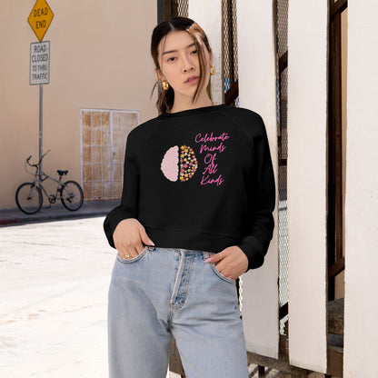 Celebrate Minds Of All Kinds Women's Cropped Fleece Pullover