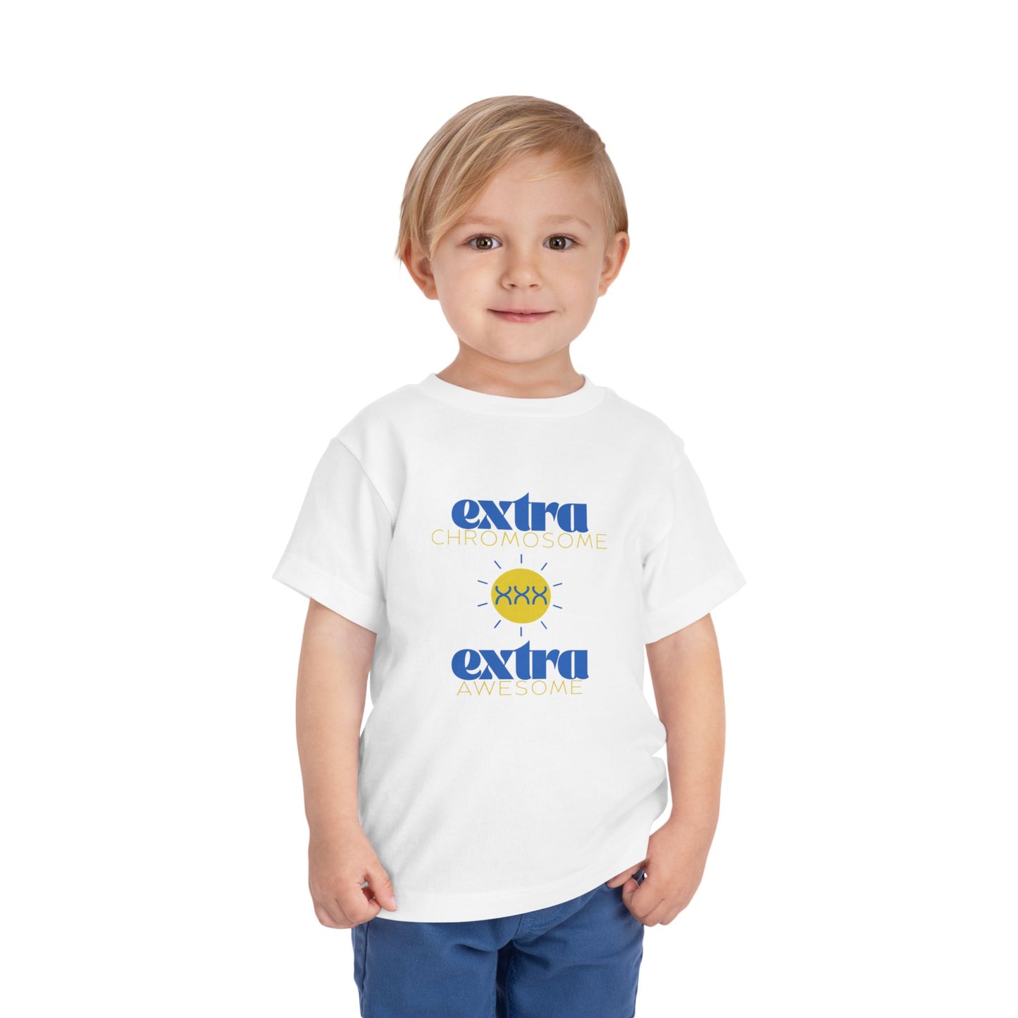 Extra Chromosome Extra Awesome Down Syndrome Acceptance T-Shirt Toddler