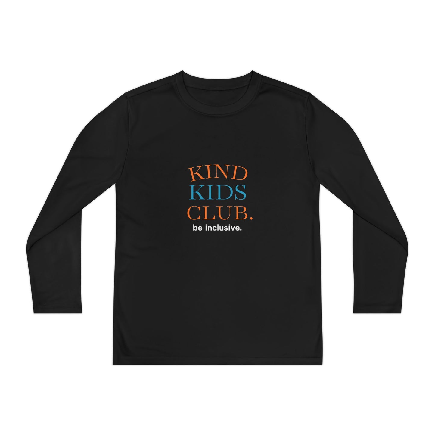 Kind Kids Club Long Sleeve Tee - Be Inclusive Youth Shirt