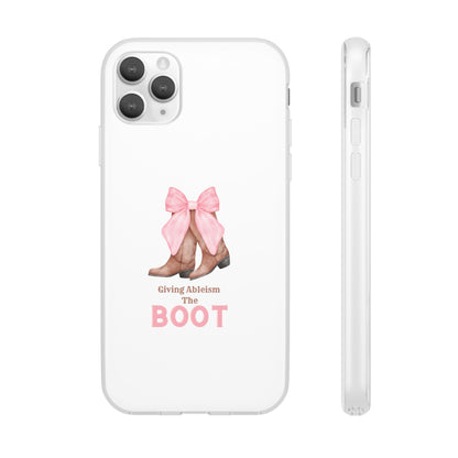 Giving Ableism The Boot Phone Case | Cute cowgirl boot pattern