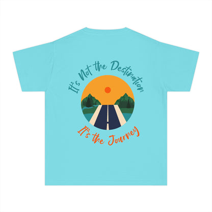 Shine Bright Front/ It's not the destination, it's the journey Back Youth T-Shirt
