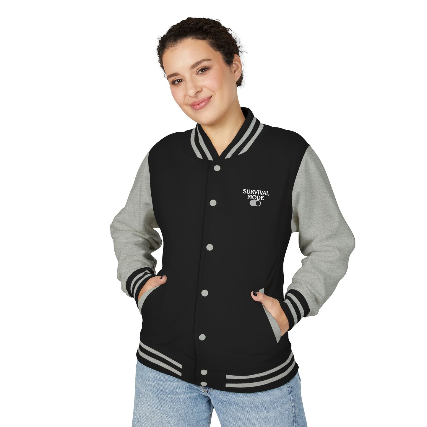 Survival Mode Unisex Heavyweight Letterman Jacket