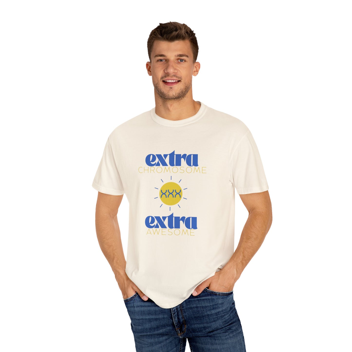 Extra Chromosome Extra Awesome Down Syndrome Acceptance T-Shirt for Adults