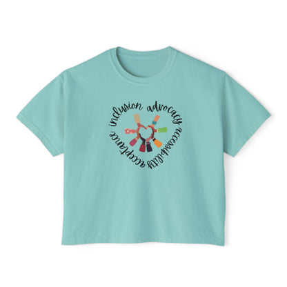 Accessibility Advocacy Boxy Tee in Color