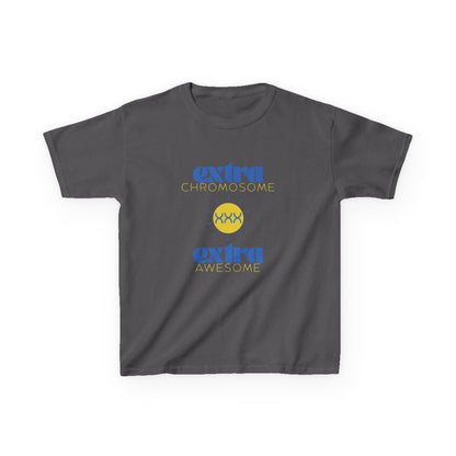 Extra Chromosome Extra Awesome Down Syndrome Acceptance T-Shirt Kids