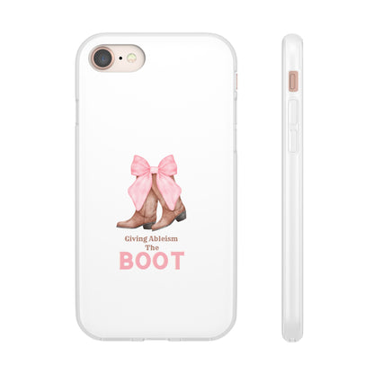 Giving Ableism The Boot Phone Case | Cute cowgirl boot pattern