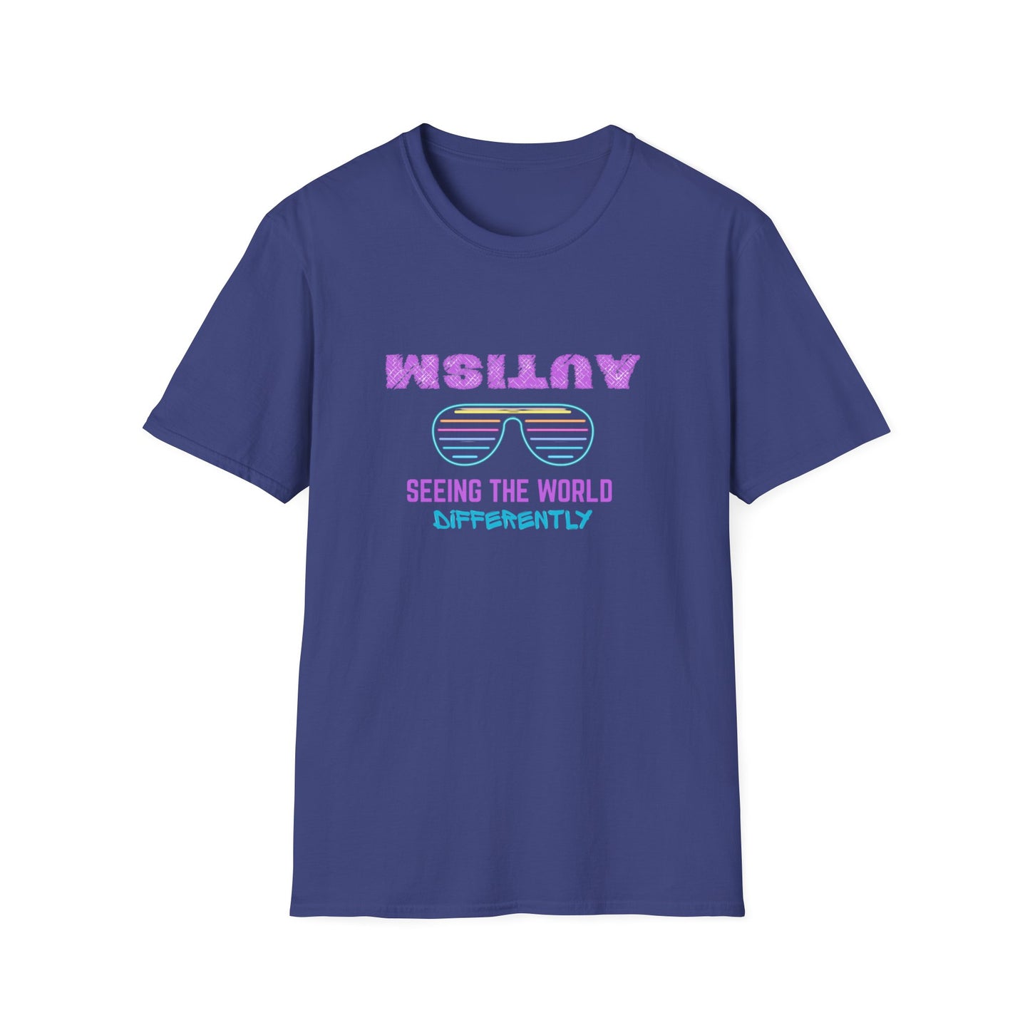 Autism Seeing The World Differently Unisex Softstyle T-Shirt