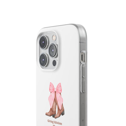 Giving Ableism The Boot Phone Case | Cute cowgirl boot pattern