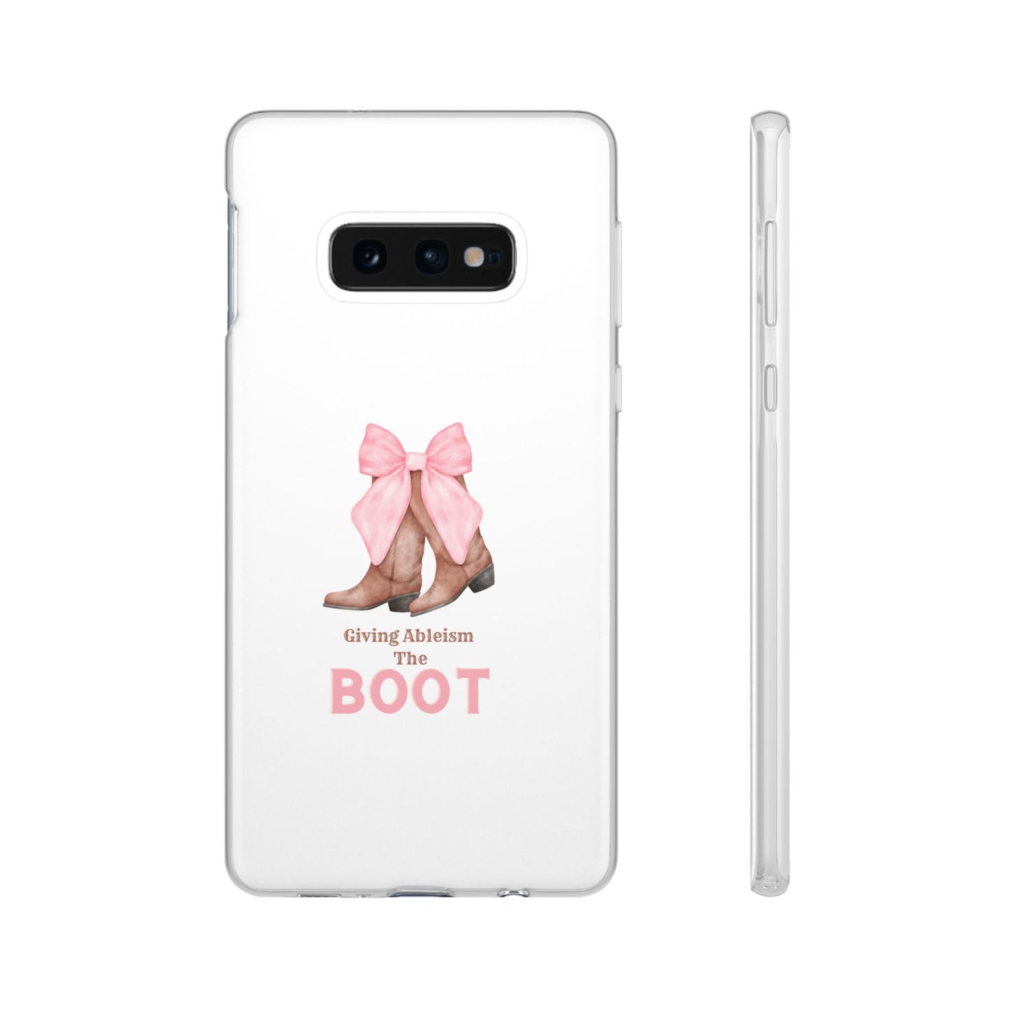 Giving Ableism The Boot Phone Case | Cute cowgirl boot pattern