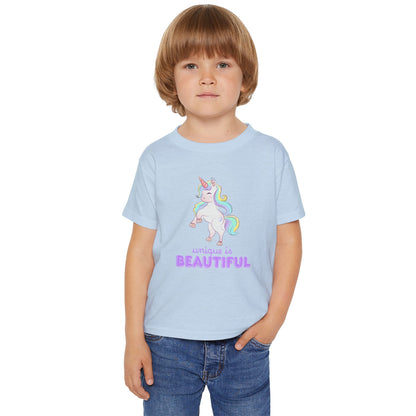 Unique is Beautiful Unicorn Toddler T-Shirt