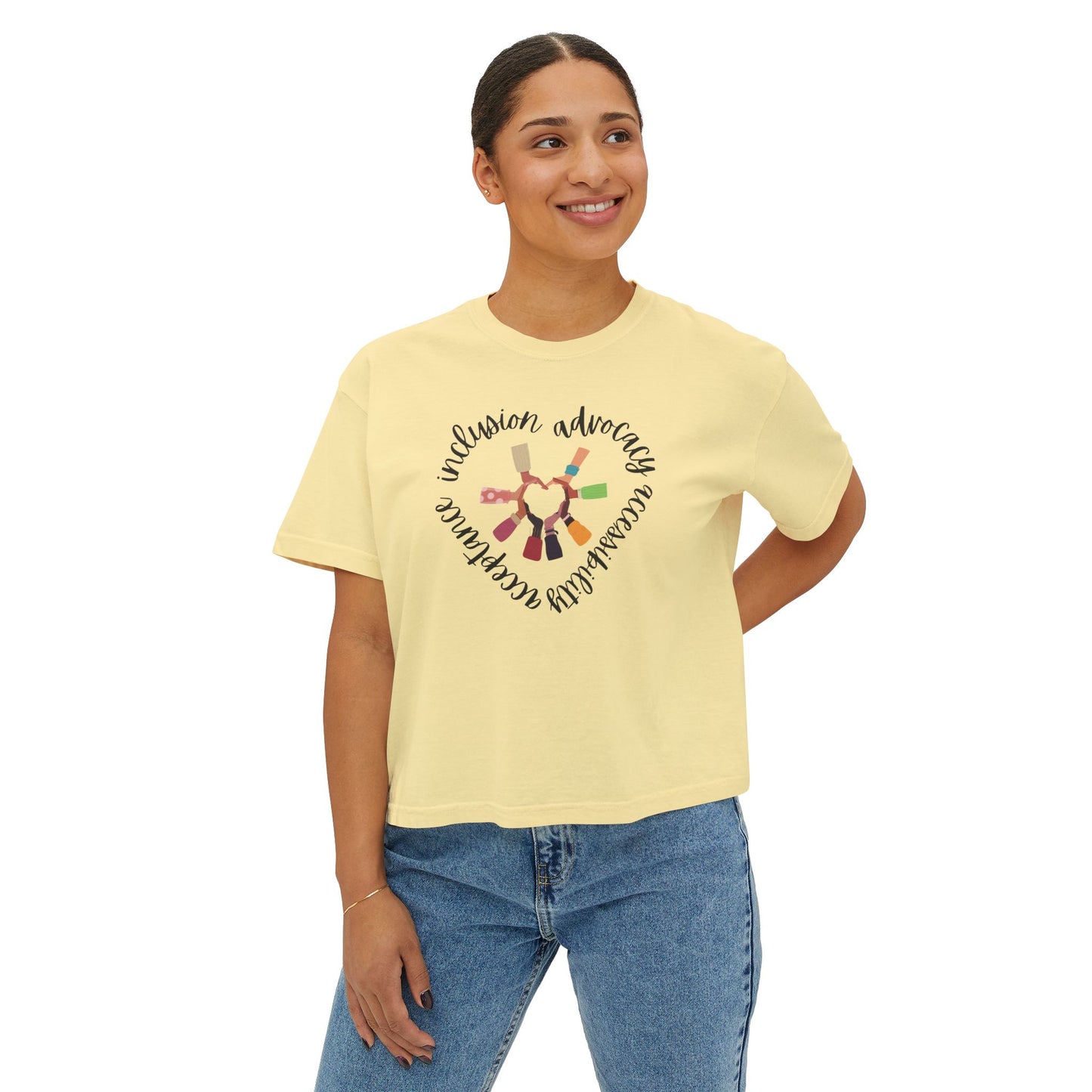 Accessibility Advocacy Boxy Tee in Color