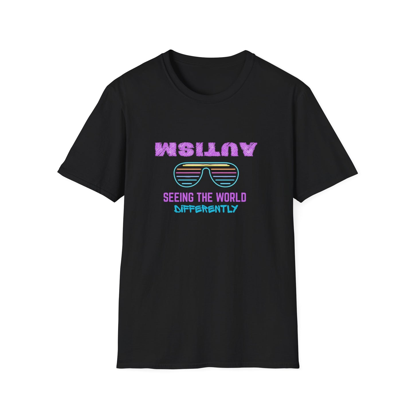 Autism Seeing The World Differently Unisex Softstyle T-Shirt
