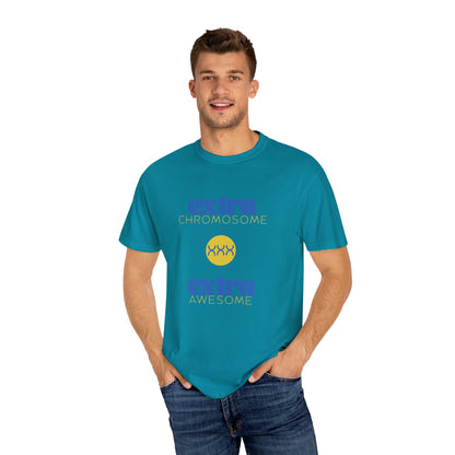 Extra Chromosome Extra Awesome Down Syndrome Acceptance T-Shirt for Adults