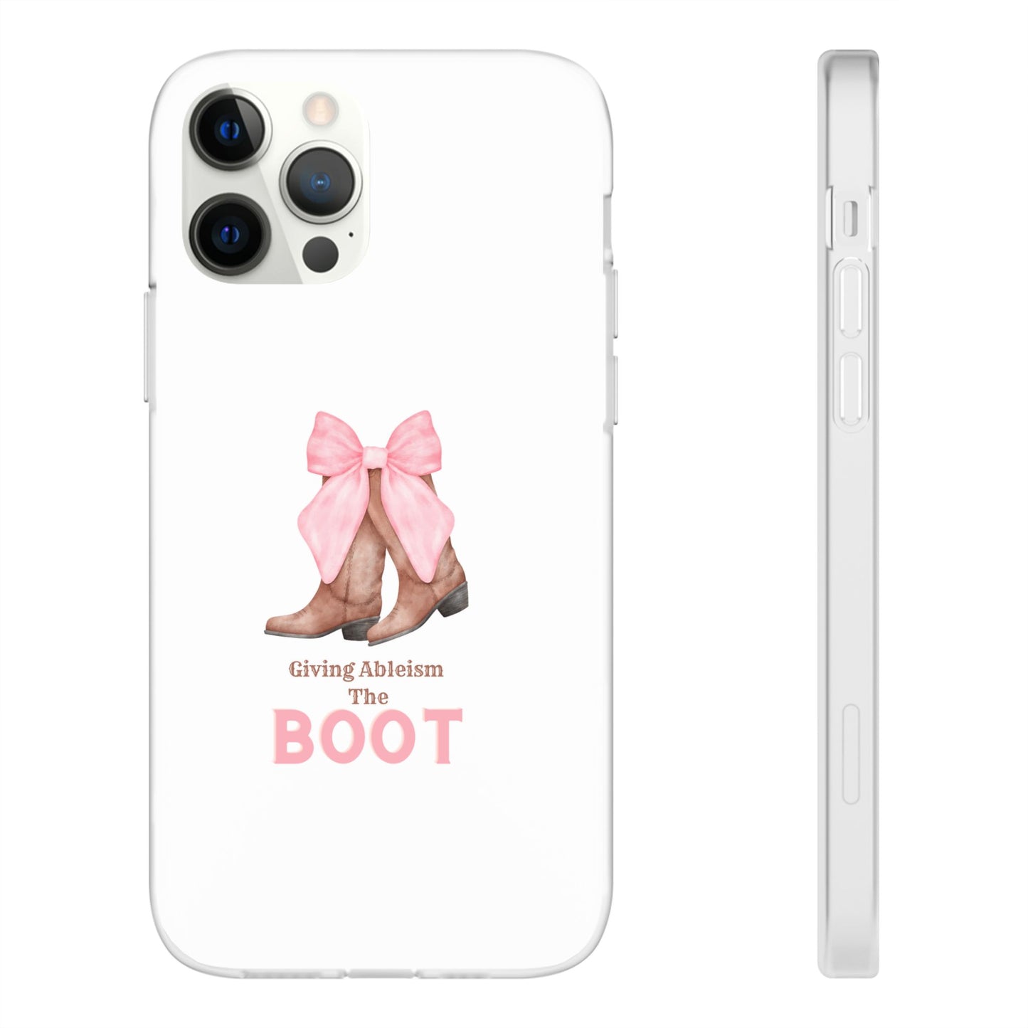 Giving Ableism The Boot Phone Case | Cute cowgirl boot pattern