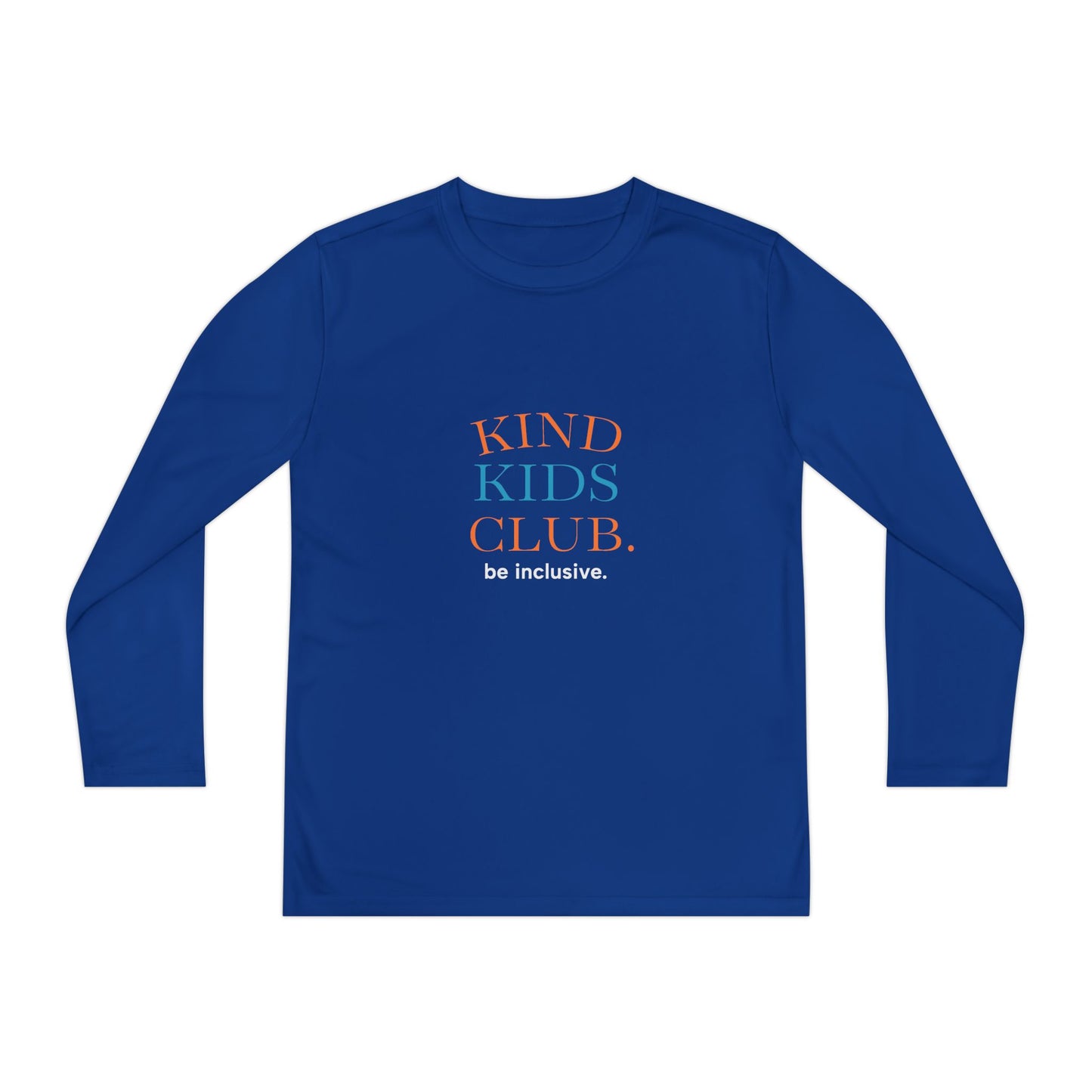 Kind Kids Club Long Sleeve Tee - Be Inclusive Youth Shirt